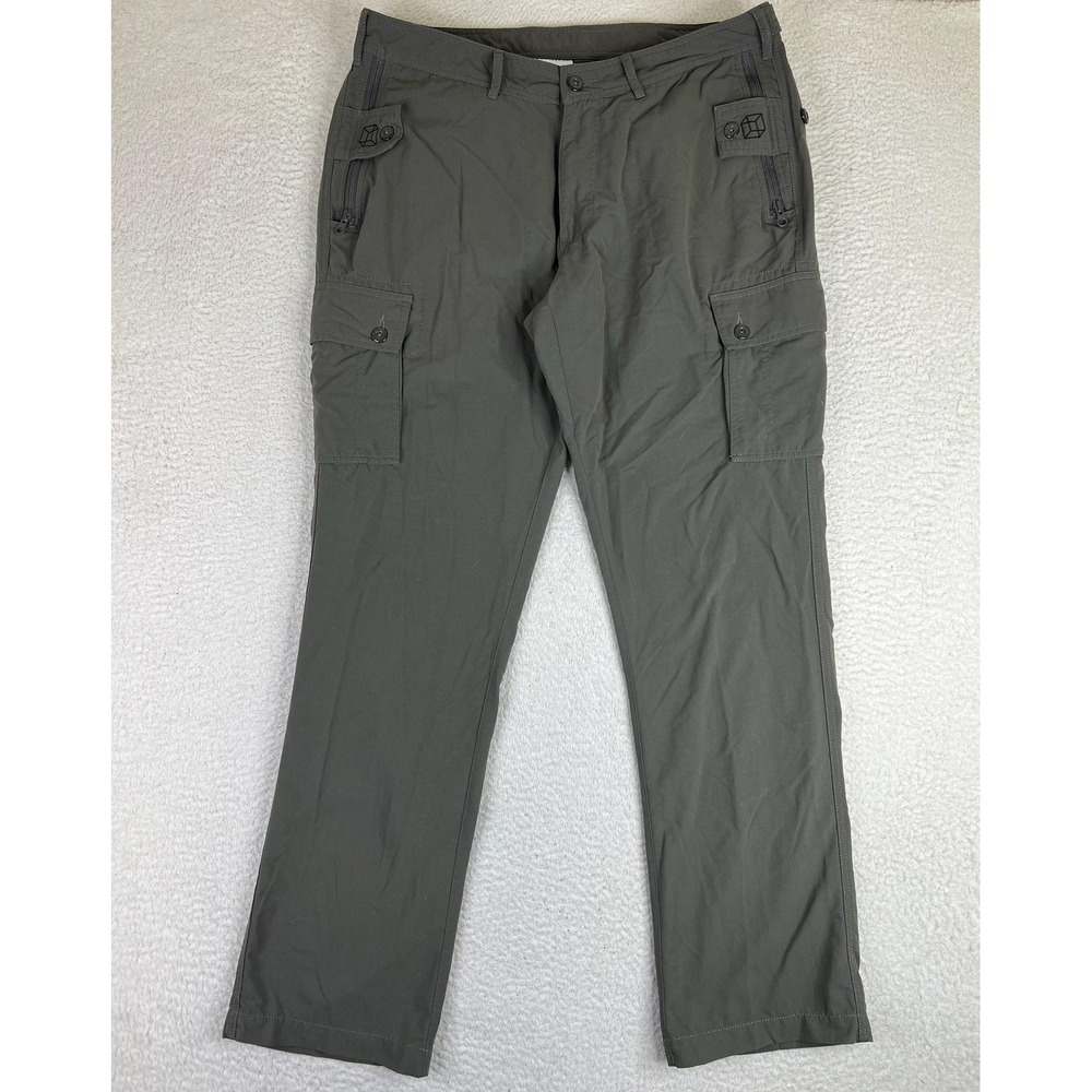 Clothing Arts P^cubed Cargo Pants Mens 34x34 Green Pick-Pocket Proof Travel